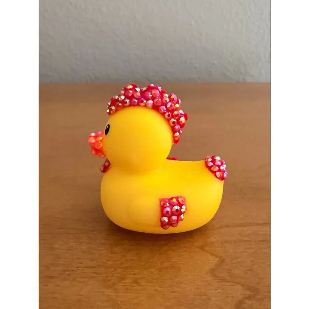 Rooster Rubber Duck Yellow Jeep Collectible Gift
